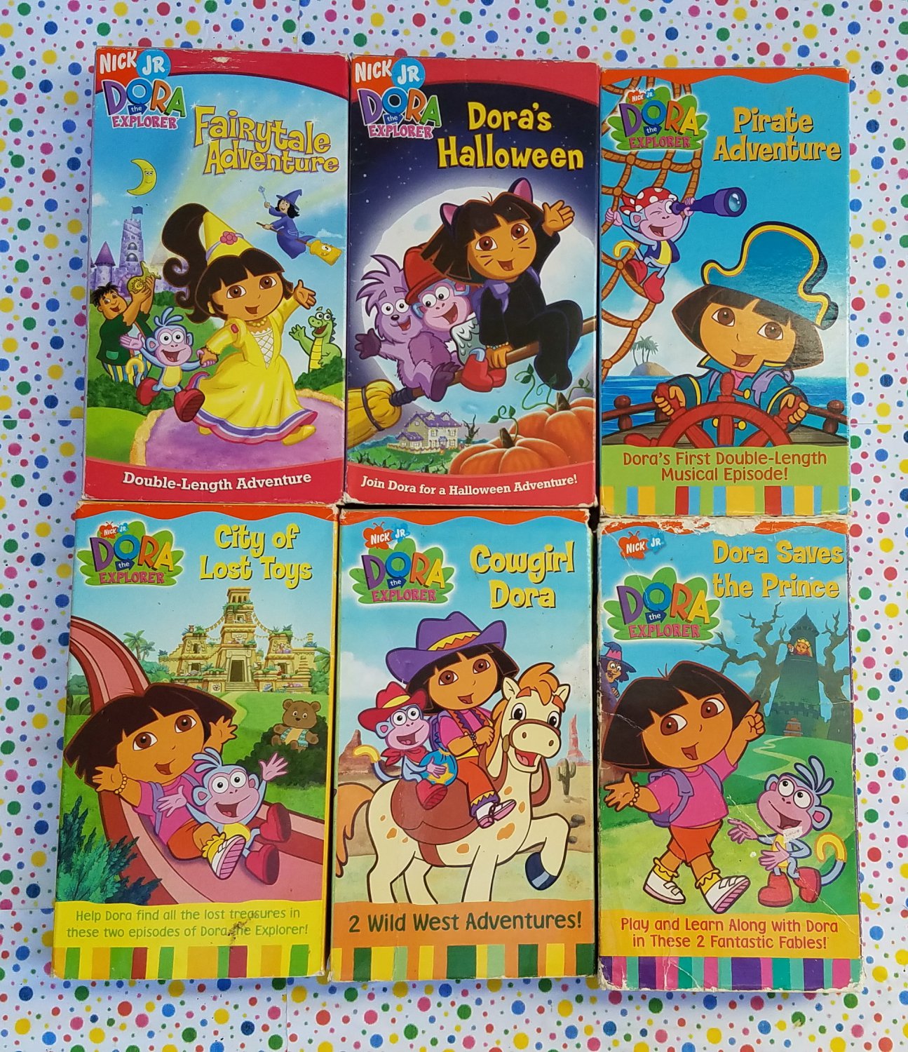 Dora The Explorer 6 VHS Videos Nick Jr. Lot