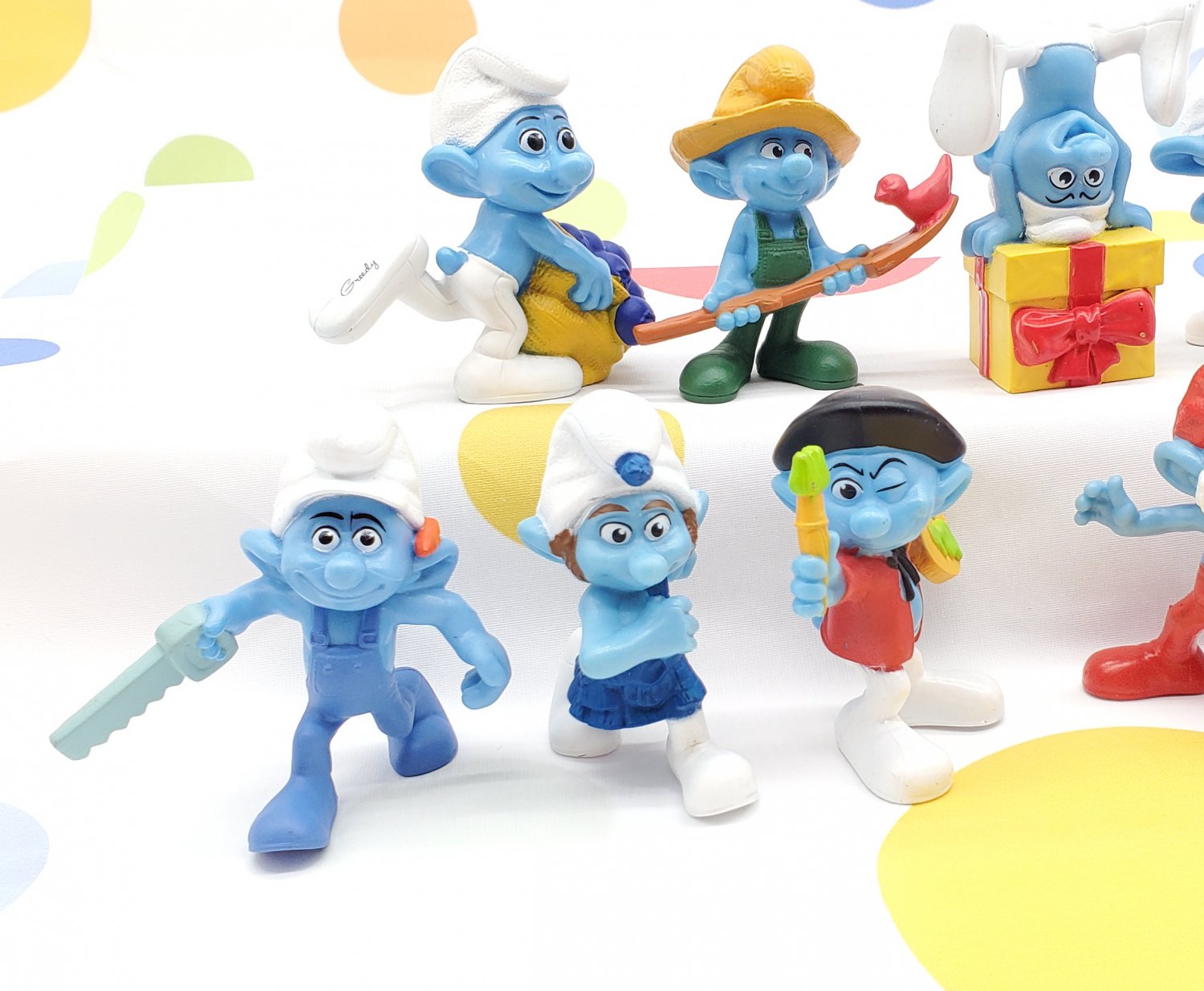 McDonalds Smurfs Figures 2011 Lot of 16