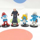 Smurfs Figures Cake Toppers Set of 6