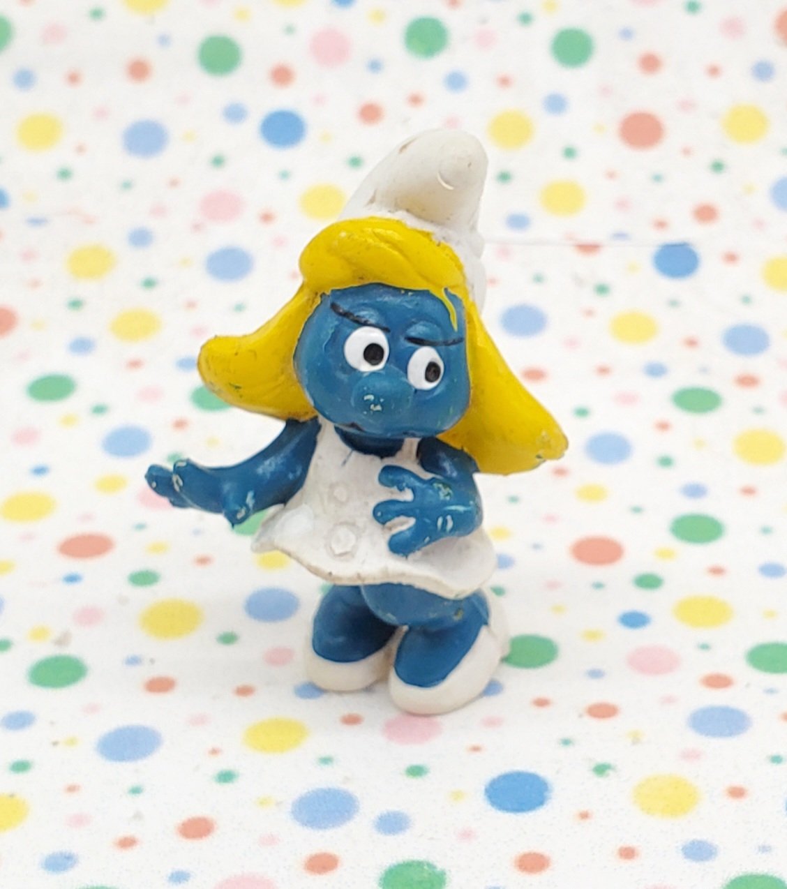 Moulin Schtroumpf Schleich 1981 - Figurine Originale Peyo - Bon État (Sans Boîte)