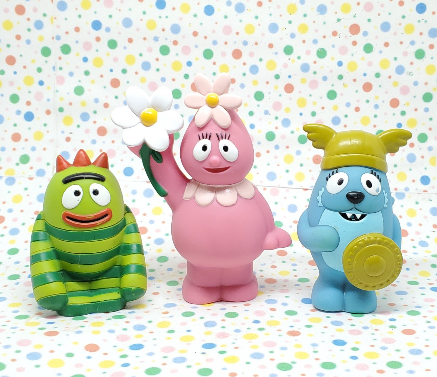 Yo Gabba Gabba Figures Lot Brobee, Foofa, Toodee