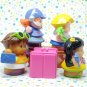 Fisher Price Little People Lil Movers Airplane Pilot Passengers Lot