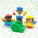 Fisher Price Little People Lil Movers School Bus Driver Passengers Wheelchair  Lot