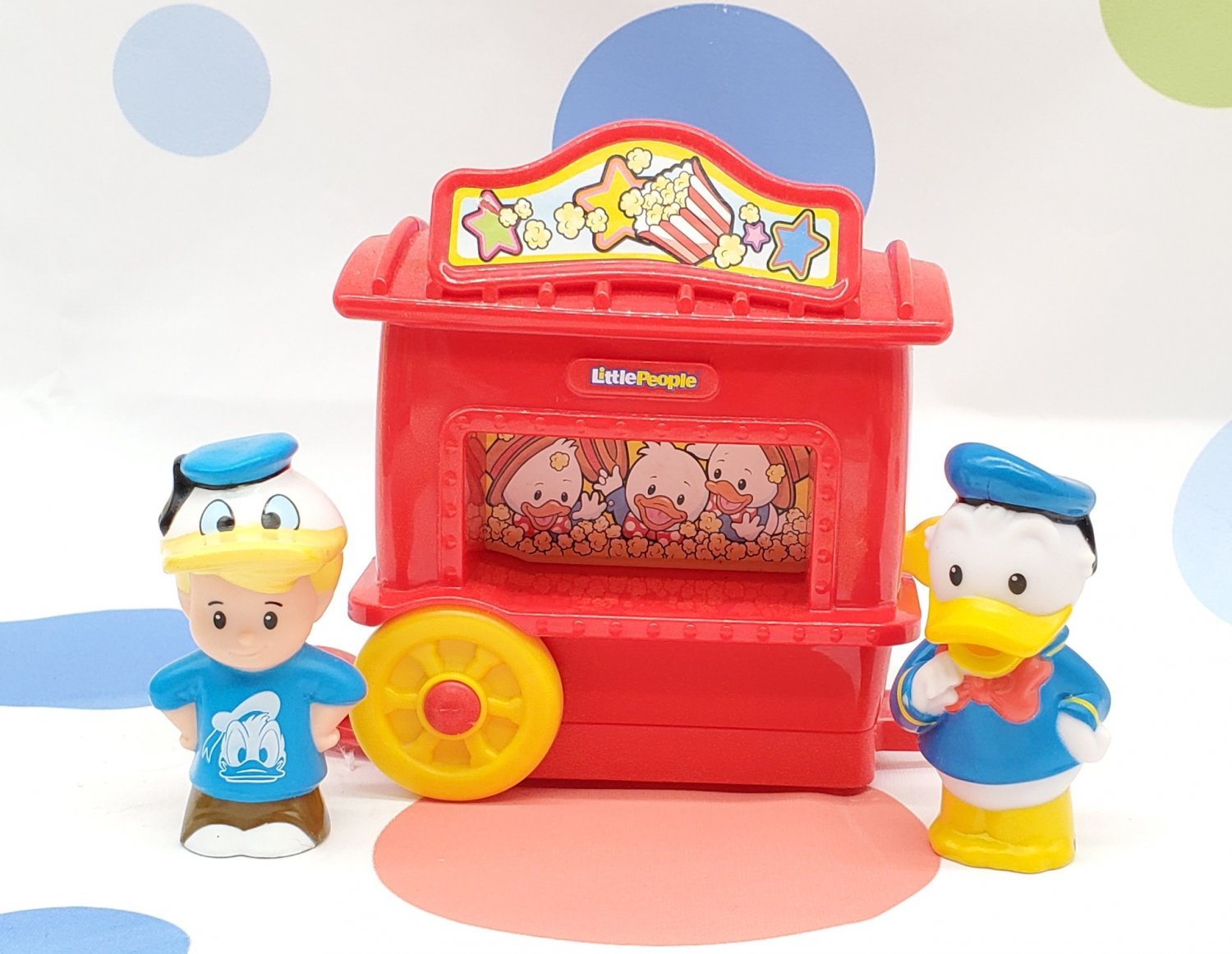 Fisher Price Little People Magic of Disney Donald's Popcorn Cart