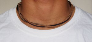 20" Men's Leather Necklace