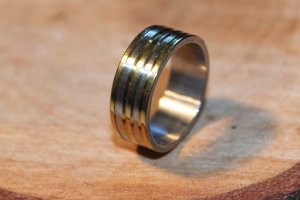 Mens Stainless Steel Ring Size 9.5