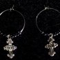 Hematite Cross Earrings
