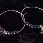Rainbow Moon Hoop Earrings