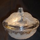 CANDY DISH WITH FROSTED ROSES - HOME BEAUTIFUL