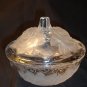 CANDY DISH WITH FROSTED ROSES - HOME BEAUTIFUL