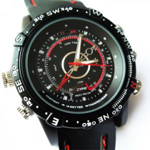 Waterproof 2.0MP 30fps 1280x960 Spy Fashion Watch Digital Video Recorder with Hidden Camera 8GB