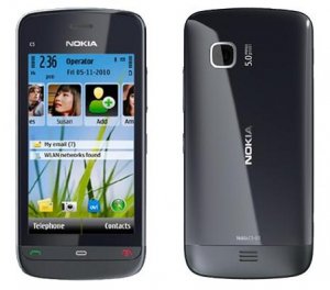 NOKIA C5-03 BLACK UNLOCKED MP3, MP4 VIDEO, 5MP CAMERA, VIDEO, WIFI, STEREOBLUETOOTH, A-GPS