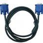 VGA cable high-speed 15-pin monitor cable 3 m bead blue headband computer video cable