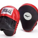 Red and black Everlast boxing hand target