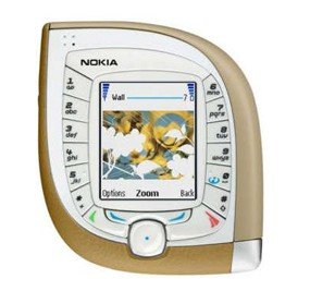 Unlocked Nokia 7600 Cell Phone----gray, gold