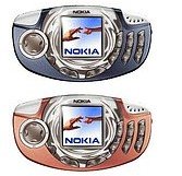 Unlocked Nokia 3300 Cellular Phone-----Blue,Orange