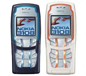 Unlocked Nokia 3108 Tri-band Cell Phone---white,gray,blue