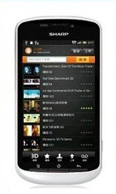 Unlocked Sharp SH8298U 1.4GHz 4.2" 3D AQUOS LCD 8MP 3D CAM Android 3G Cell Phone----White,Red