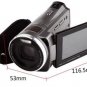 RICH HD-R20 digital camera optical zoom touch screen 1080P Full HD DV Free 4GB SDHC----Black,Gray