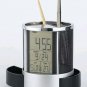 new multi-functional electronic pen holder ,calendar alarm, clock, temperature