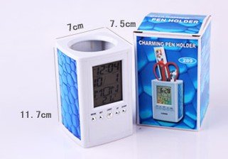 Creative gifts fashion multifunction colorful electronic storage pen holder