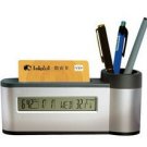 Calendar penholder electronic clock pen holder