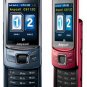 Unlocked Samsung anycall C6112C/C6112 dual-sim slider big-font cell phone---Red,Black,Blue