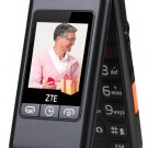 ZTE L588 dual flip phones loud big screen for elderly for the elder men and women----Black,Red