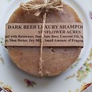 Shampoo Bar Dark Beer Luxury Handmade Soap 1 Large Round Bar Unisex