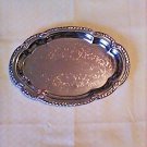 Shelton Ware NYC Small Serving Tray Chrome Silver-tone Embossed Vintage Shelton Ware NYC Small Serving Tray Chrome Silver-tone Embossed Vintage