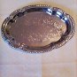 Shelton Ware NYC Small Serving Tray Chrome Silver-tone Embossed Vintage