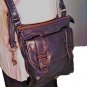 Fossil Leather Bag Black Leather Small Crossbody With Key Vintage