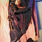 Fossil Leather Bag Black Leather Small Crossbody With Key Vintage