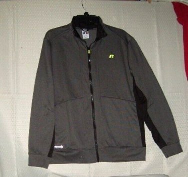 Jacket by Russell Medium 38-40 Grey/Black Full Zip