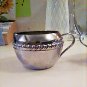 Vintage Set Small Chrome Creamer & Sugar Bowl With Lid Adorable!