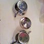 Vintage Set Small Chrome Creamer & Sugar Bowl With Lid Adorable!