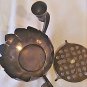 Vintage Silver Plated Candlestick Holder Lotus Incense Bowl Aladdin