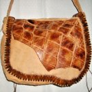 Leather Shoulder Bag Handcrafted Tan Distressed Wooden Bead Trim 1 of a Kind Leather Shoulder Bag Handcrafted Tan Distressed Wooden Bead Trim 1 of a Kind
