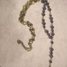 PURPLE BRONZE FLOWER ROSARY Item 1571