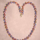 BLACK & YELLOW MILLEFIORI BEAD CHILDREN'S NECKLACE Item 2084