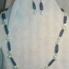 GREEN FRESHWATER PEARL NECKLACE SET Item #454