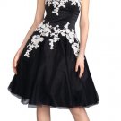 Floral  Appliqued  Party dress/Cocktail dress