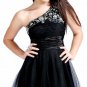 Ornate One Shoulder  Party  dress