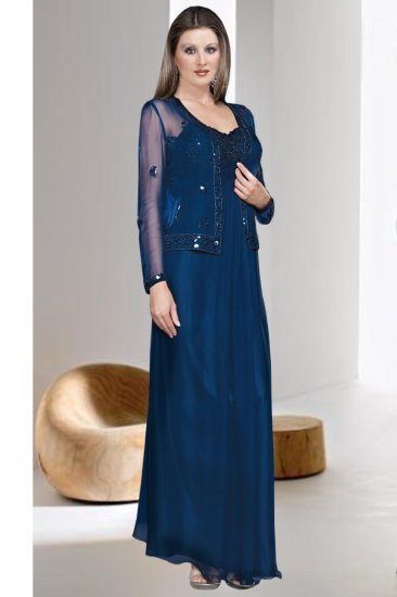 netted gown
