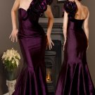 Pleated One Shoulder evening Dress
