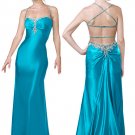 Halter  Blackess  beaded  evening  dress