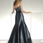 Strapless  beaed   taffeta  prom dress
