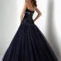 Formal Elegant strapless beaded prom dress