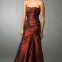 long  embroidered  strapless  Formal Dress
