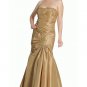long  embroidered  strapless  Formal Dress